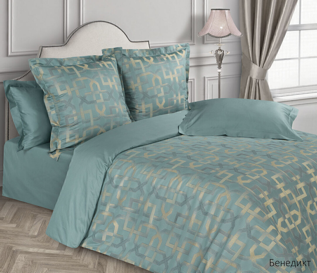 КПБ 1,5сп сатин-жаккард Эстетика <Бенедикт>