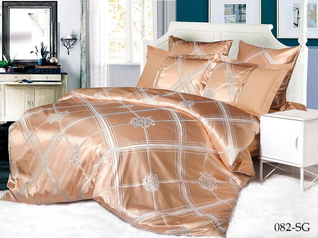 КПБ евро сатин-жаккард Satin Jacquard SG Клео <SG-082>