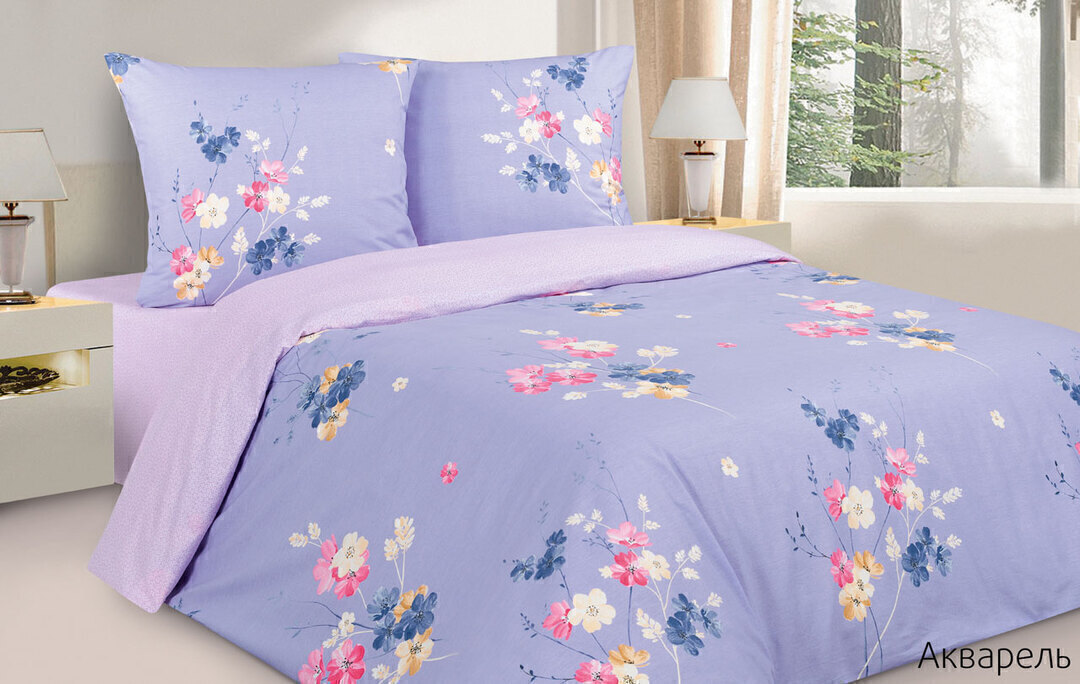 КПБ 1,5сп сатин Гармоника <Акварель.>