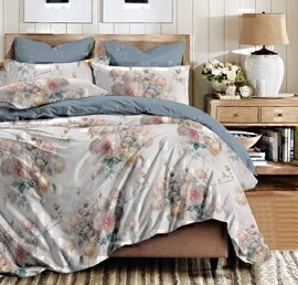 КПБ сатин Темно-синяя коллекция Стандарт Реноме 