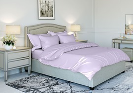 Простыня 1,5сп (150*220) поплин однотонный  Реноме<150*220, лаванда> (арт.02/105)