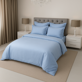 КПБ сатин однотонный Темно-синяя коллекция Реноме 