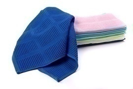 Полотенце вафельное CW 100-150 Узбекистан, 706 ярко-синий 