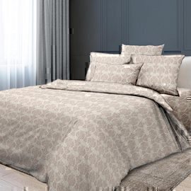 Пододеяльник евро (210*226) бязь Премиум Реноме<6812-2 Бельведер бискотти> (арт.38/008)